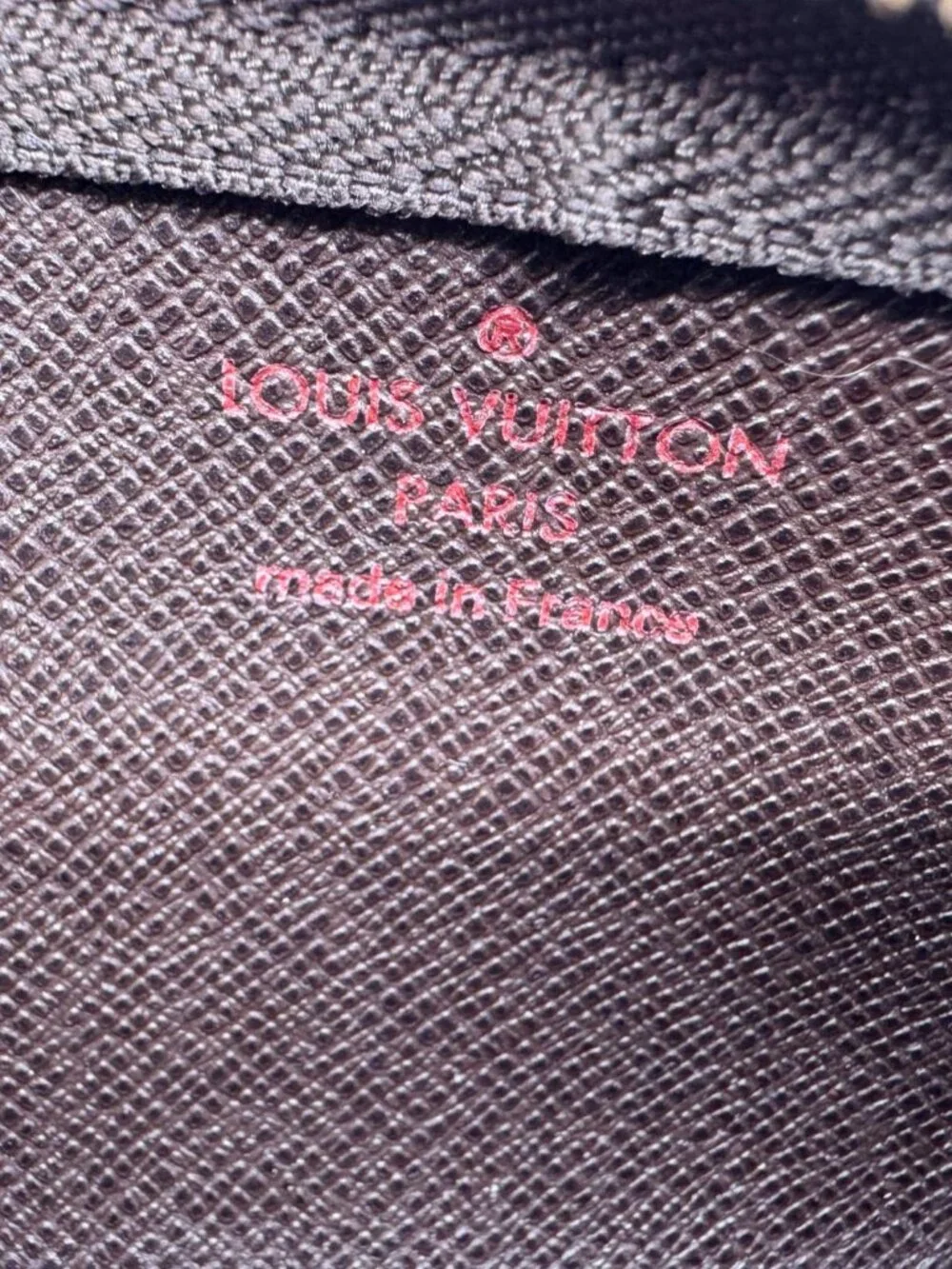 Louis Vuitton  Key Cles Damier Ebene Pouch Brown